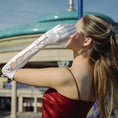 Load image into Gallery viewer, lady wearing Cornelia James bridal opera gloves
