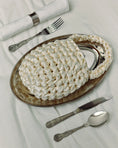 Load image into Gallery viewer, flatlay of hive bridal handbag in ivory
