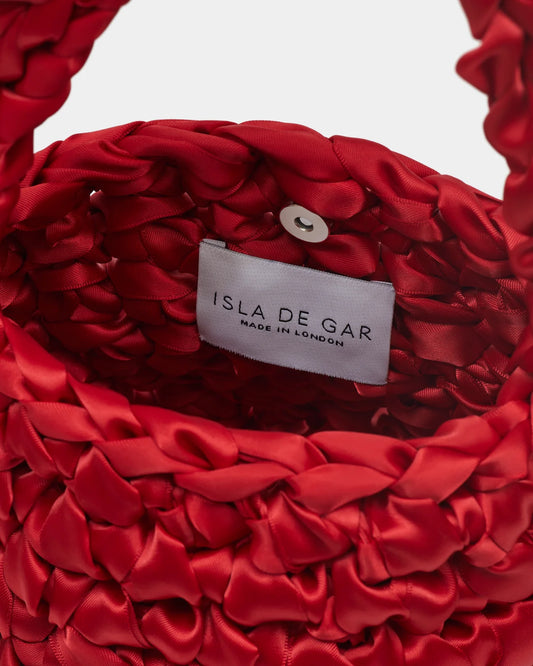 hive bridal handbag in lipstick red