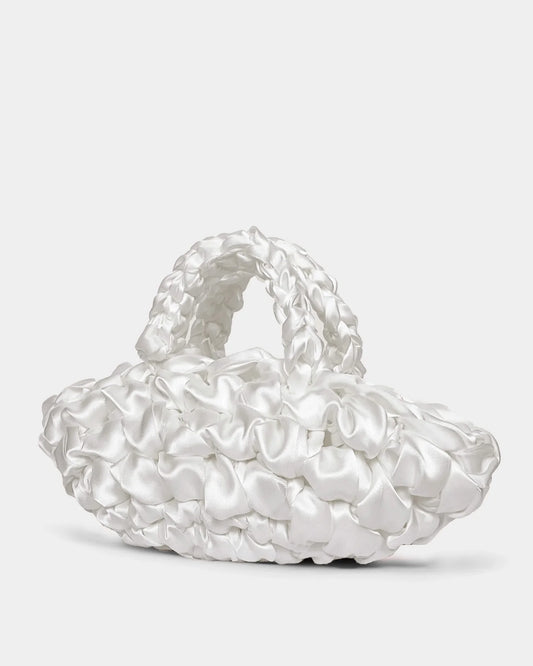 nest bridal handbag in bright white