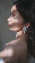 Load and play video in Gallery viewer, Celena Blooms Bridal Earrings
