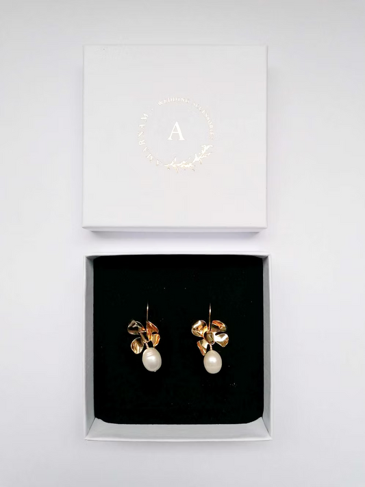 puglia pearl bridal earrings