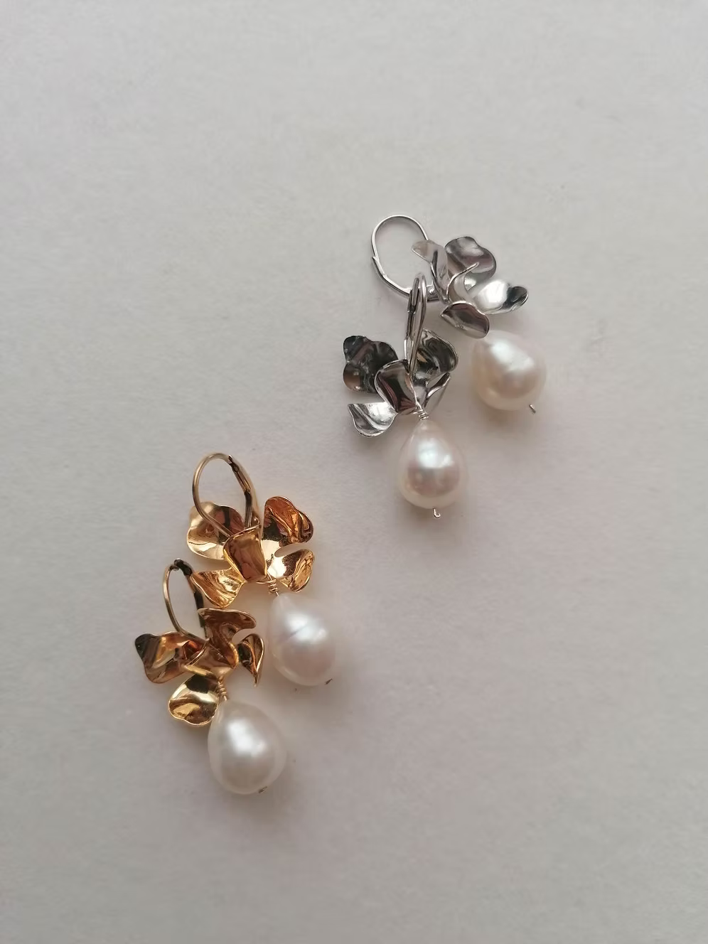 puglia pearl bridal earrings